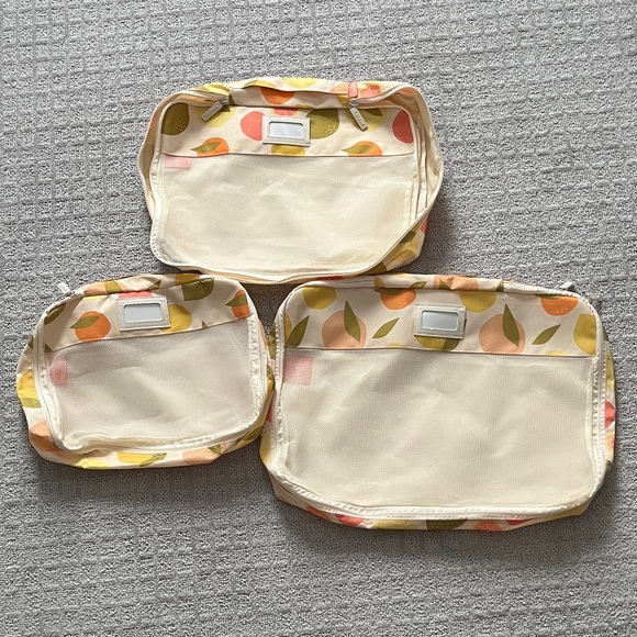 Calpak Peach & Lemon Pattern Packing Cube Set - Picture 5 of 6